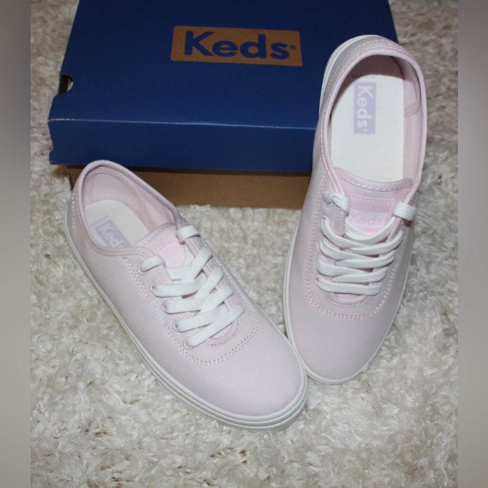 Keds Women’s Breezie Canvas Casual Sneakers (6/7, Pink)